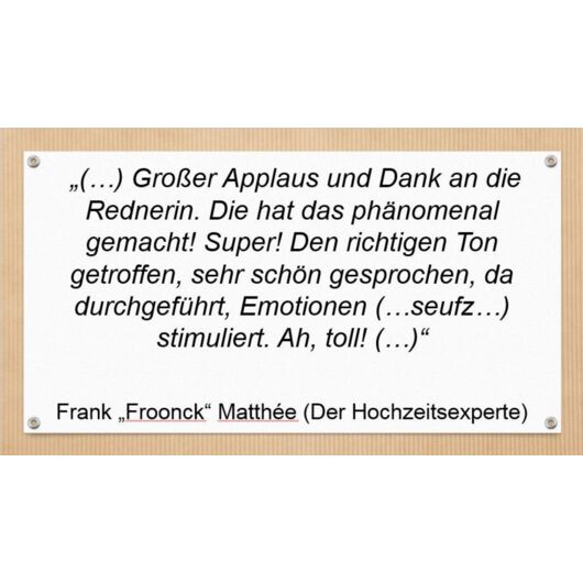 Freie Trauung - unbeschreiblich anders!